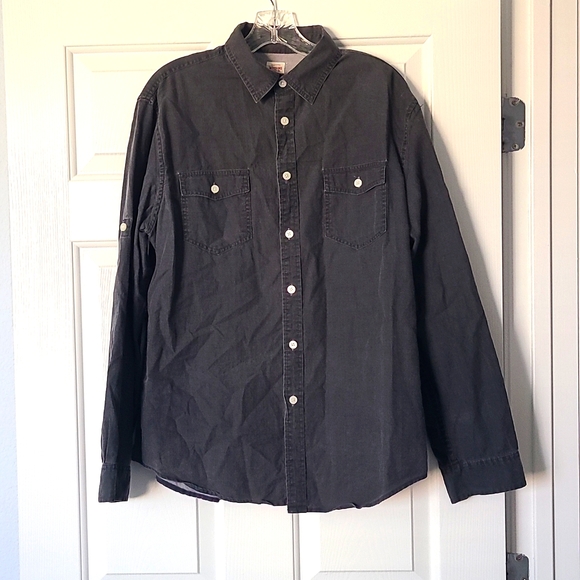 Mossimo Gray Button-Down - Picture 1 of 4